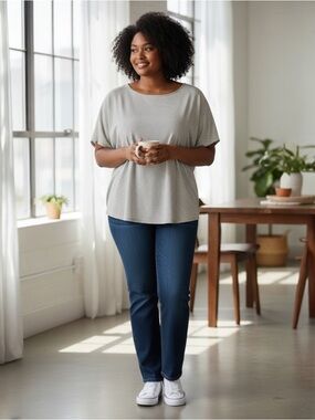 Anne Klein Monochrome Dotted Blouse
